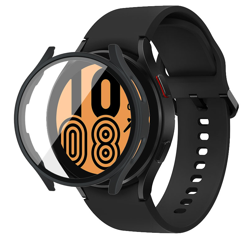 Applicable to Samsung Galaxy Watch 4/5/6/7 watch case PC oil-sprayed matte case film integrated protective case Item Picture