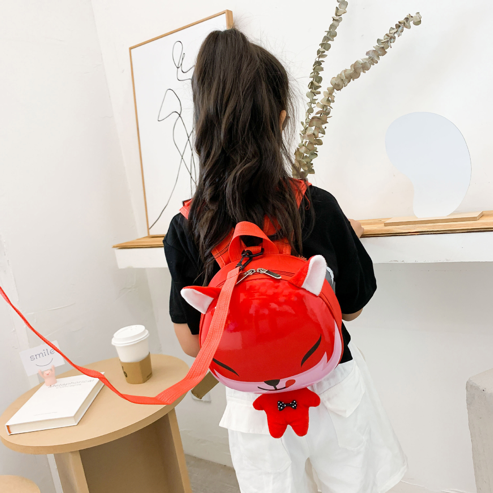 2020 New style Children's cartoon kindergarten Boys and girls 1-3 years old cute backpack eggshell double-shoulder small bag Specification drawing