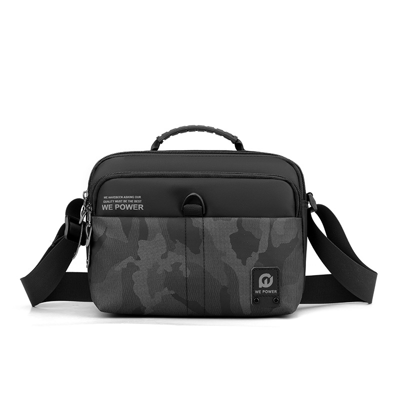 WEPOWER's new cross-border men's single-shoulder bag, casual multi-functional waist bag, nylon business men's crossbody bag Item Picture