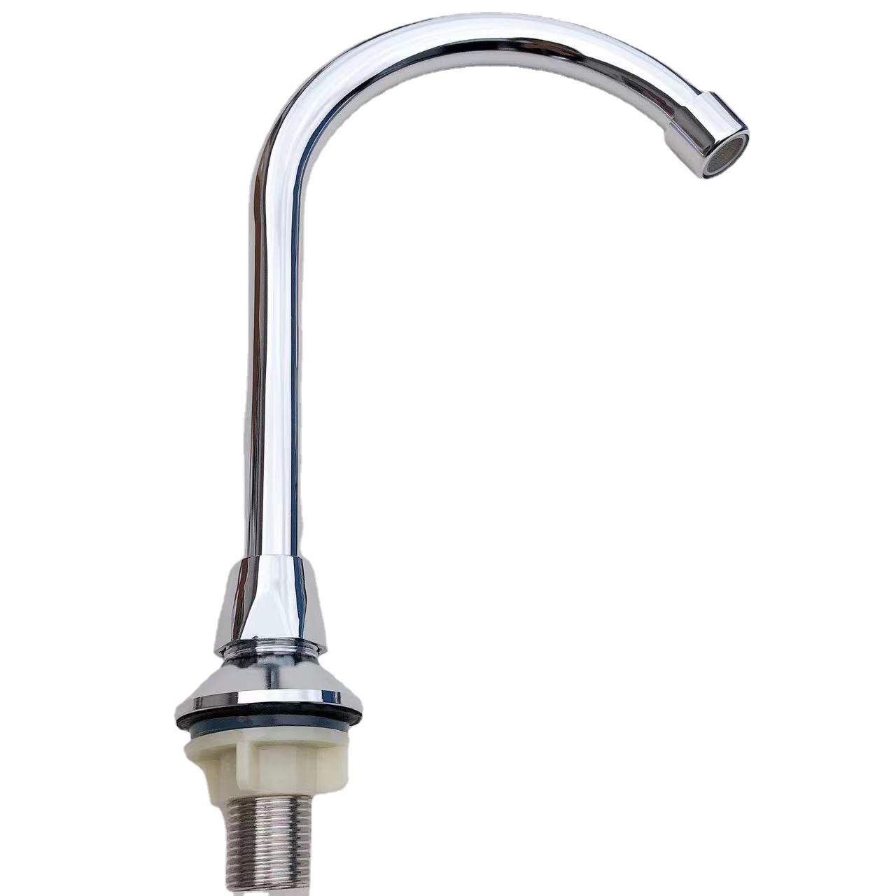 Copper foot pedal horizontal washbasin faucet, public health faucet, laboratory foot pedal faucet Item Picture