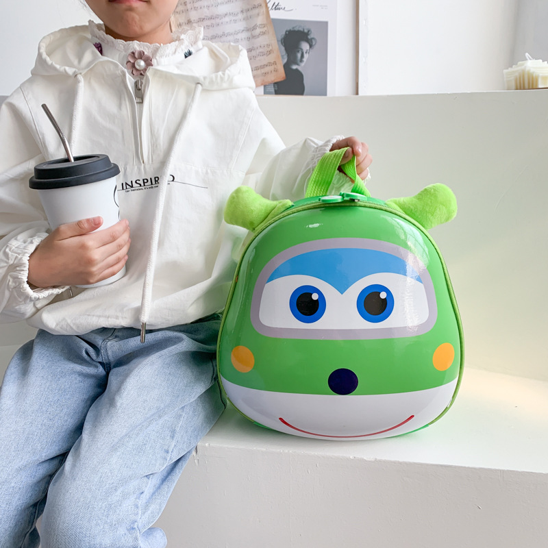 2020 New children's backpack, anime cartoon kindergarten schoolbag, 3-5 years old personalized eggshell bag, cute backpack details Picture