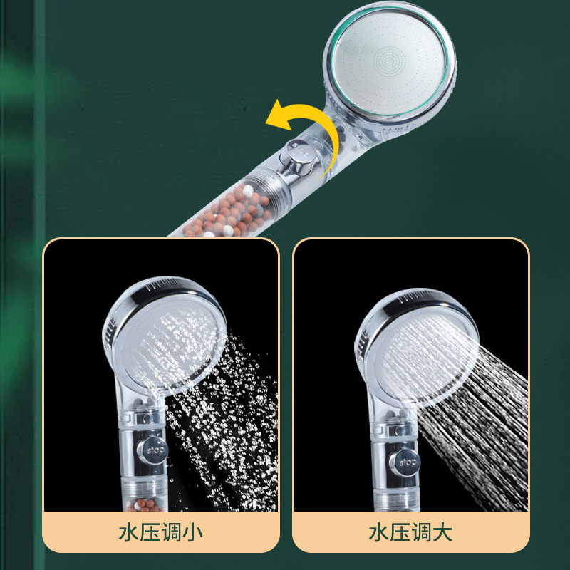 CE electroplated anti-rust pressurized hand-held pressurized filter 2 cm bathroom shower head wholesale Specification drawing