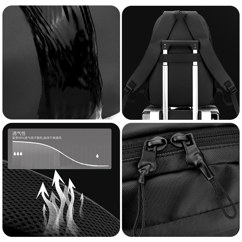WEPOWER's new men's fashionable backpack, large-capacity business backpack, computer bag and student schoolbag Application Scenario