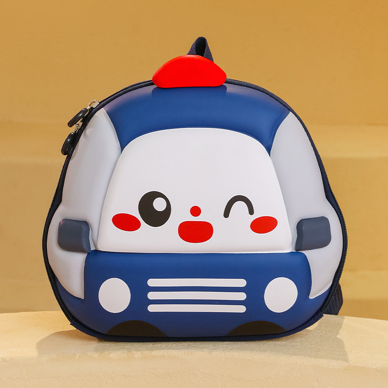 2025 Summer New cute car children's bag, cartoon 3D hard shell kindergarten schoolbag, lightweight backpack Specification drawing