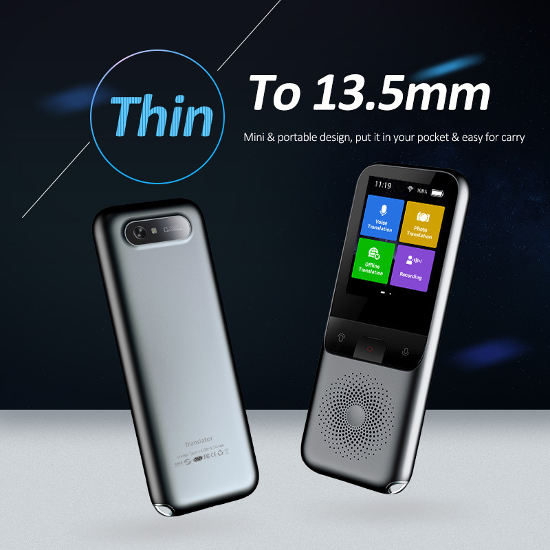 T11 Intelligent Voice Translation, Recording Translation, Photo Translation, WIFI artificial intelligence language Translation machine Application Scenario