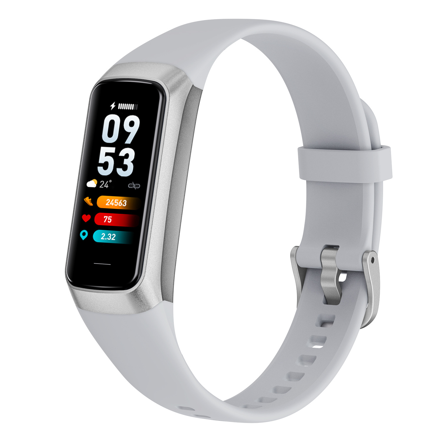 The C60 smart bracelet features an AMOLED high-definition screen for measuring heart rate, blood pressure and body temperature. It is a health watch bracelet that measures blood pressure and blood oxygen levels Application Scenario