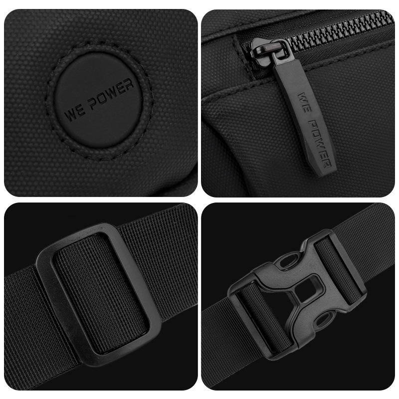WEPOWER's new men's chest bag, daily sports outdoor crossbody bag, versatile single-shoulder small crossbody bag, casual waist bag Application Scenario