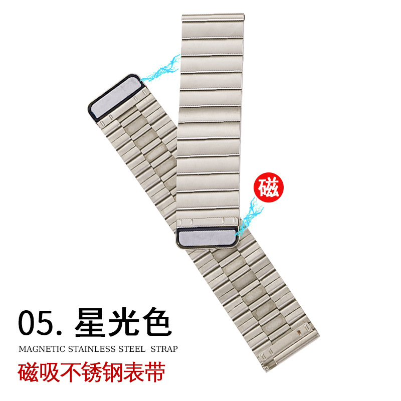 Suitable for apple watch strap, iwatch stainless steel magnetic strap, apple watch 89SE, Samsung Huawei gt Item Picture