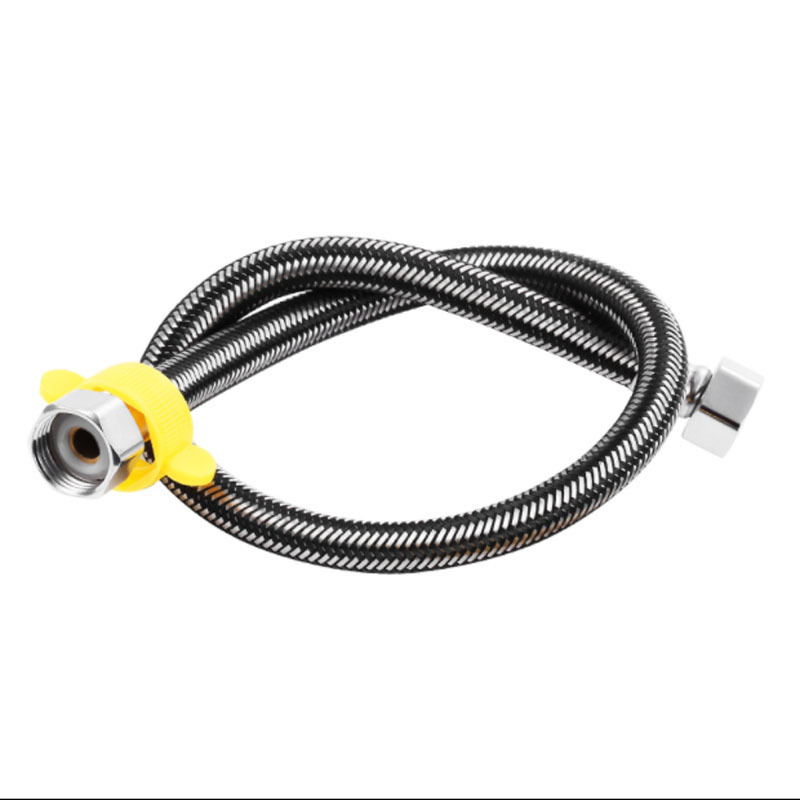 304 stainless steel braided pipe, 4-point cold and hot water faucet inlet hose, metal manufacturer, toilet water heater, high pressure resistant Application Scenario