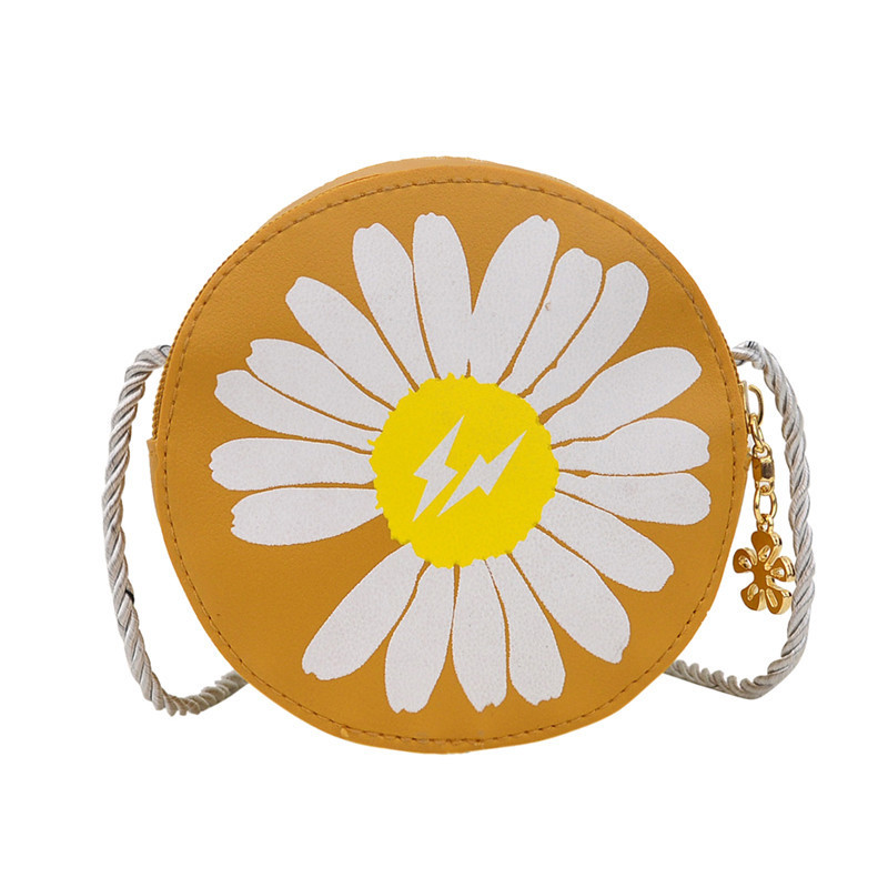 Cute cartoon little bags for children, fashionable little daisies crossbody bag for girls and babies, princess girls and kids, trendy and adorable Item Picture