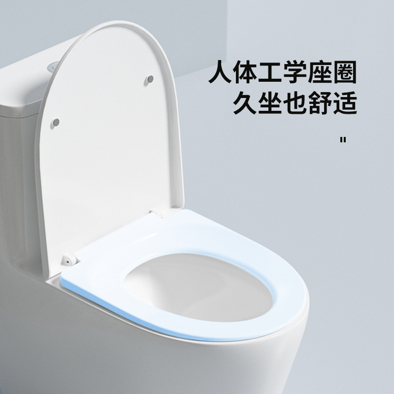 Single-hole siphonic toilet 10.0 large-diameter super vortex anti-odor and water-saving ceramic household small-sized toilet Specification drawing