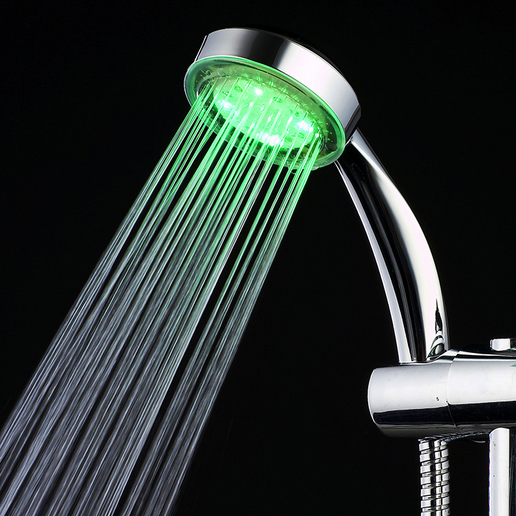 Manufacturer's LED light-emitting showerhead, seven-color self-changing showerhead, battery-free self-powered shower, handheld water-saving showerhead Specification drawing
