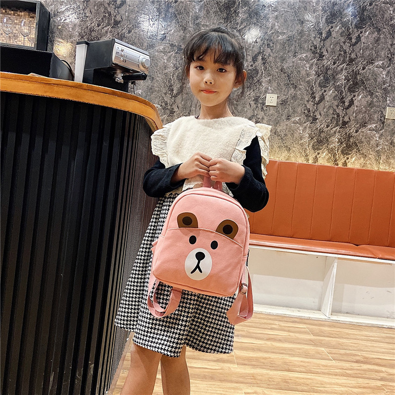 Cute children's schoolbags, baby backpacks, cartoon bear backpacks for kindergartens, and fashionable backpacks for primary school students Specification drawing