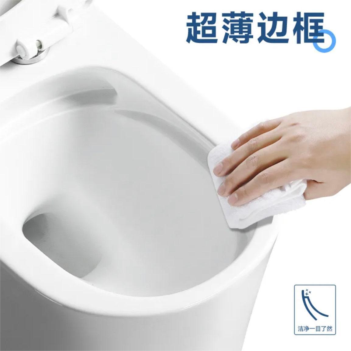 Bathroom household toilet seat, large-diameter anti-odor, anti-splash water, silent super vortex water-saving, high-flushing toilet Specification drawing