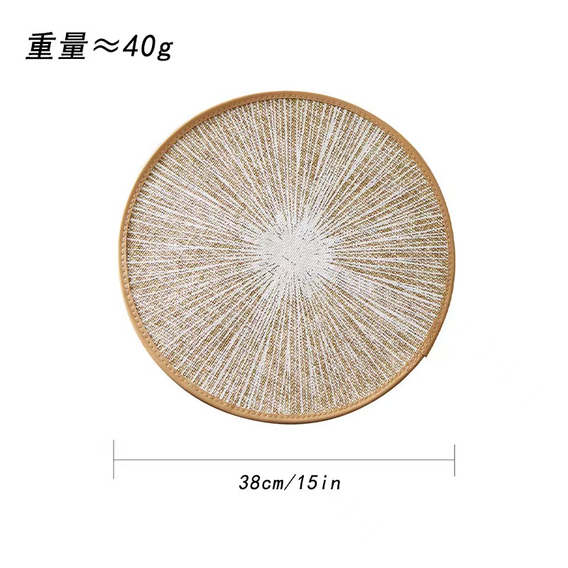 餐垫/编织桌垫/杯垫硅胶/餐垫皮革/硅藻土杯墊细节图
