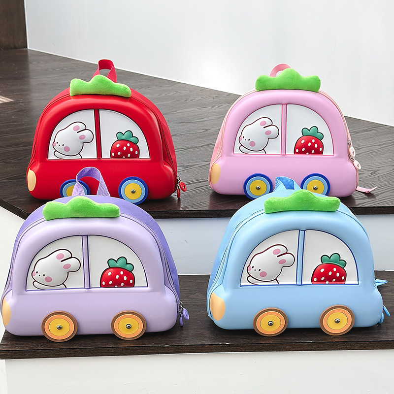 New cute cartoon children's schoolbag hard shell bag for 3-6 years old girls, lightweight and lightening kindergarten schoolbag full figure