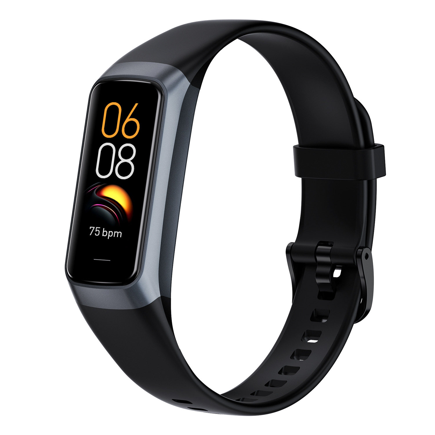 The C60 smart bracelet features an AMOLED high-definition screen for measuring heart rate, blood pressure and body temperature. It is a health watch bracelet that measures blood pressure and blood oxygen levels Specification drawing