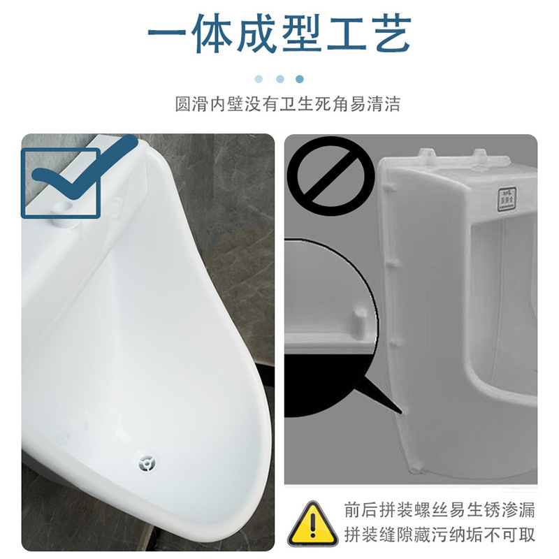 We undertake the construction site public toilet urinal project, including plastic wall-mounted urinals and men's wall-mounted urinals Item Picture