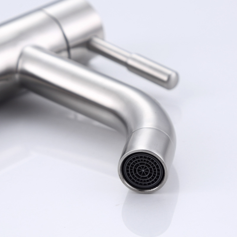 Cross-border single-cooling faucet, stainless steel high-end 304 washbasin faucet, factory bathroom countertop washbasin wholesale Specification drawing