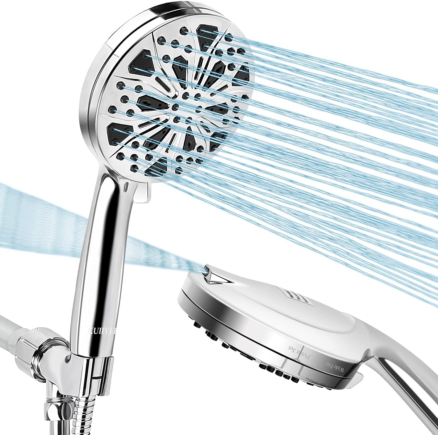 Foreign trade bathroom household showerhead set, multi-functional water spray mode constant temperature pressurized shower showerhead set full figure