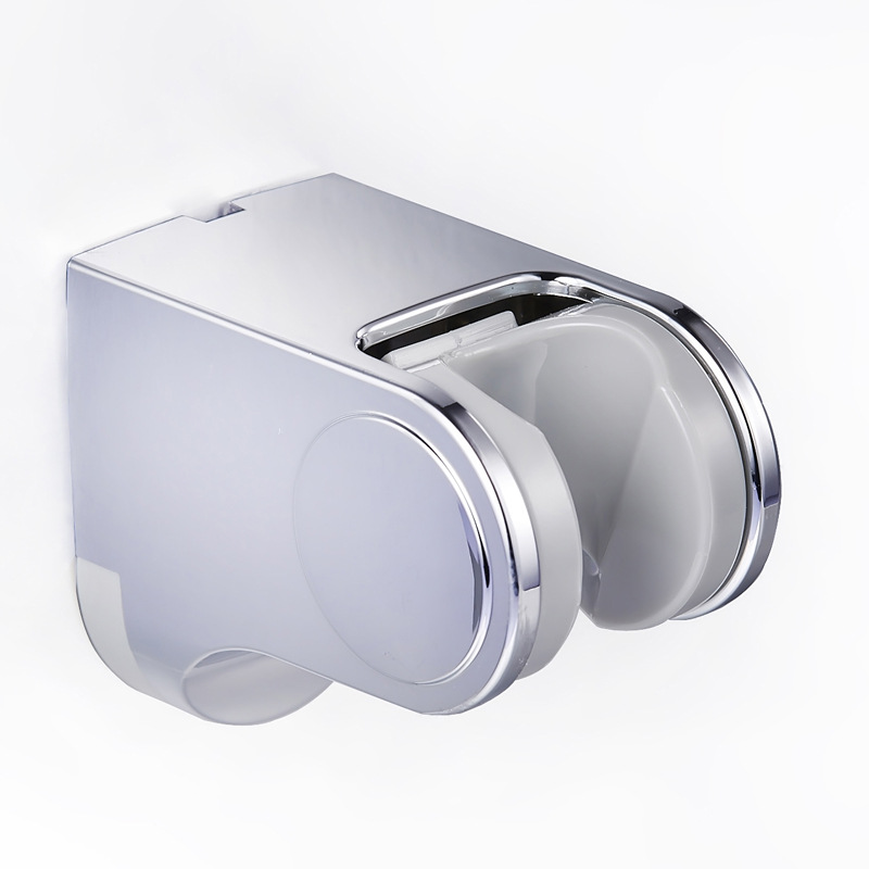 Bathroom accessories: Adjustable shower head, movable electroplated wall base, handheld shower head bracket, fixed base Application Scenario