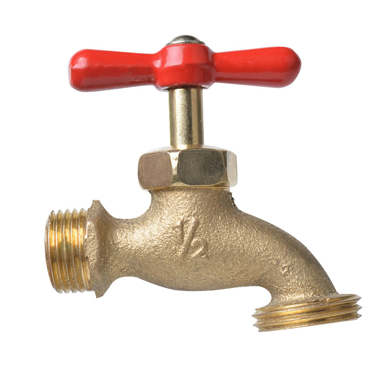 South American faucet, washing machine, household quick-opening faucet, 1/2 copper faucet, garden pipe joint, threaded head Item Picture