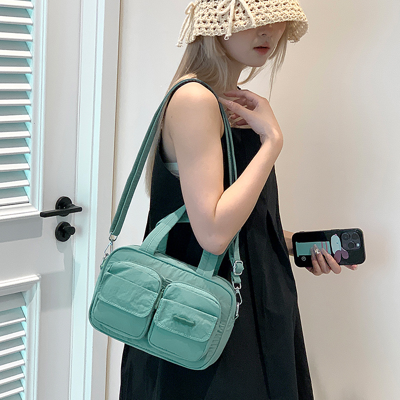 Colorful Fox Korean version Instagram's new fashionable and versatile single-shoulder crossbody bag, multi-pocket handbag and workwear bag Specification drawing