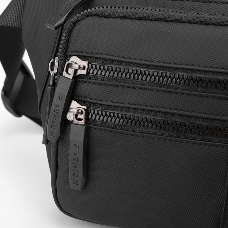 The new sporty and casual chest bag for men with waist bags is made of simple Oxford fabric and has a large capacity. It is a versatile crossbody bag and backpack Specification drawing