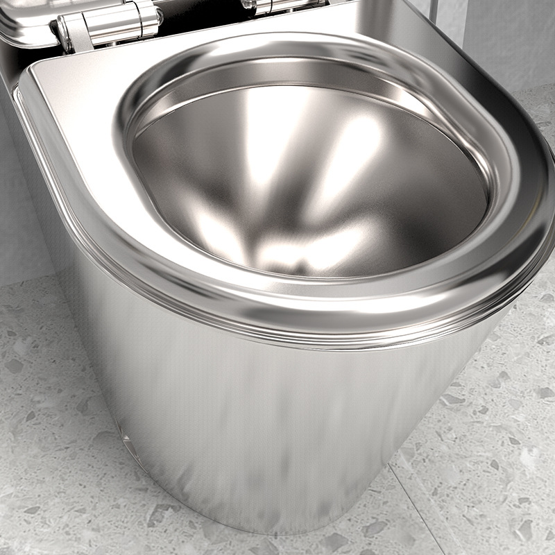 Customized supply of stainless steel toilets with water tanks, prison public toilets, thickened 304 stainless steel toilets Specification drawing