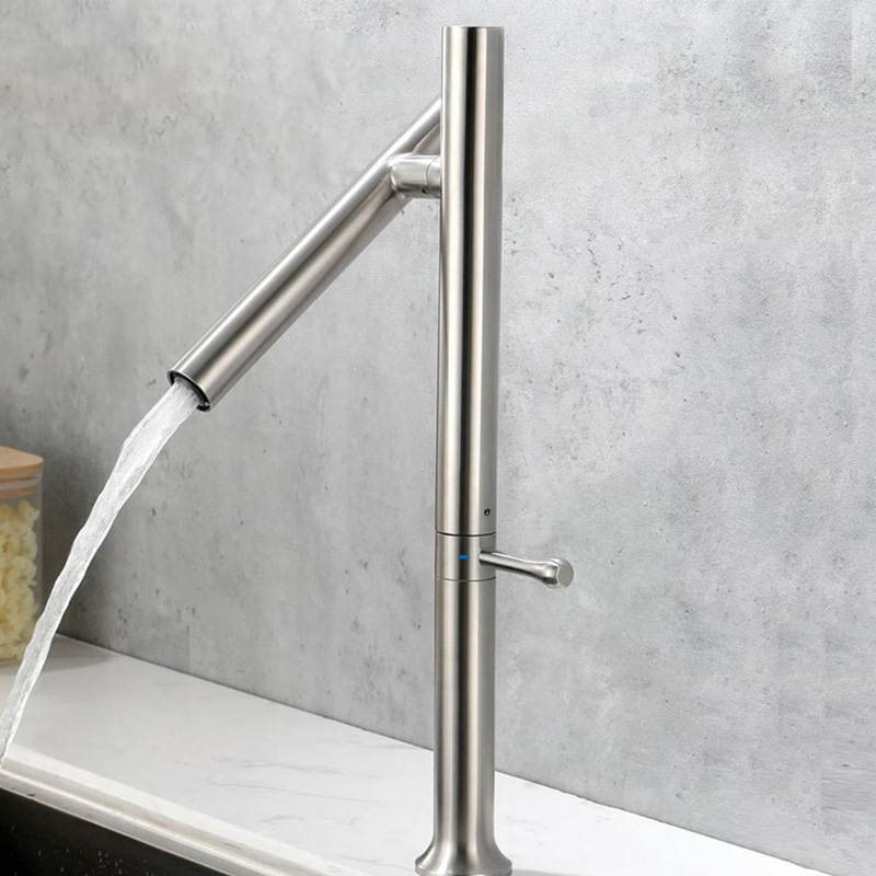 304 stainless steel universal rotatable kitchen hot and cold dual-purpose faucet, sink, countertop, ceramic valve core faucet Specification drawing