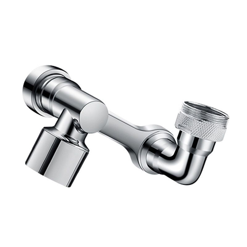 The kitchen sink faucet has two splash-proof heads, the sink extension conversion joint, and the rotatable mechanical arm faucet Item Picture