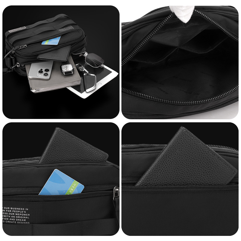 WEPOWER's new commuter business durable single-shoulder bag and men's casual travel water-resistant single-shoulder crossbody bag Application Scenario