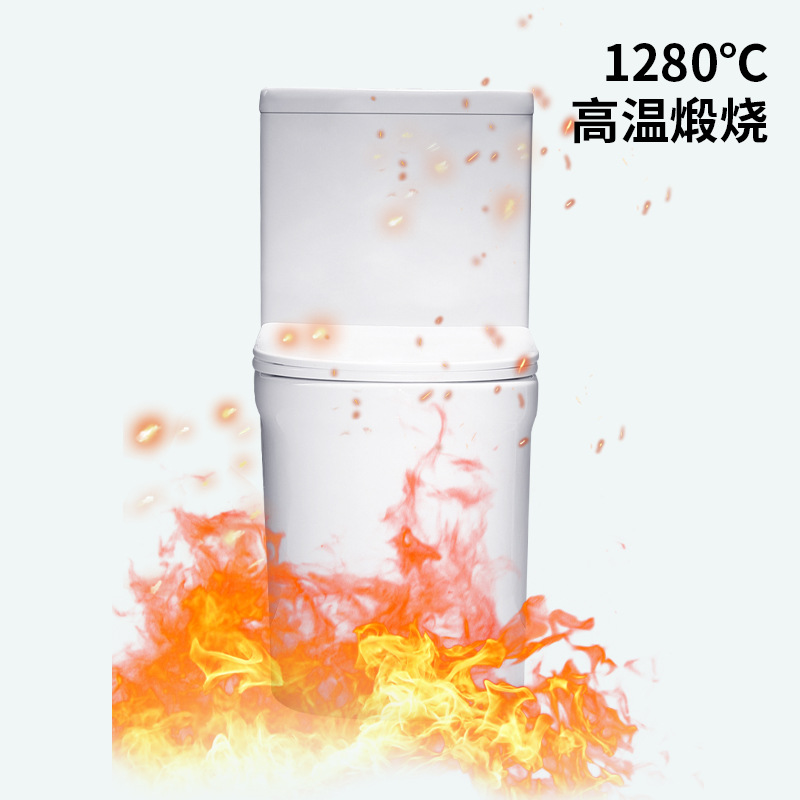 Ceramic toilet, integrated flush toilet, household siphonic toilet, anti-odor and anti-splash toilet, toilet bowl Application Scenario