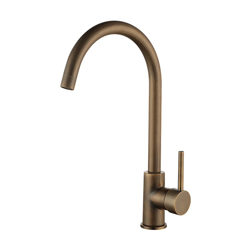 Kitchen household antique kitchen sink faucet splash-proof cold and hot dual-control retro sink sink CF2301 Item Picture