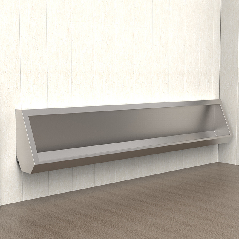 Customized stainless steel urinals, suspended wall-mounted men's toilets, and three-dimensional urinals for hospitals, prisons, and schools full figure