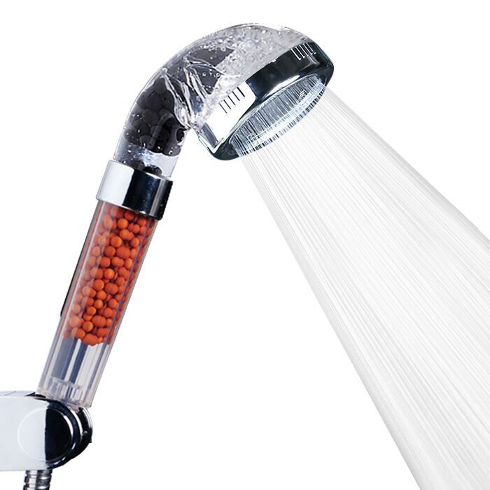 The negative ion shower head is water-saving, filtering, detachable and washable. The shower head is explosion-proof and shock-resistant Item Picture