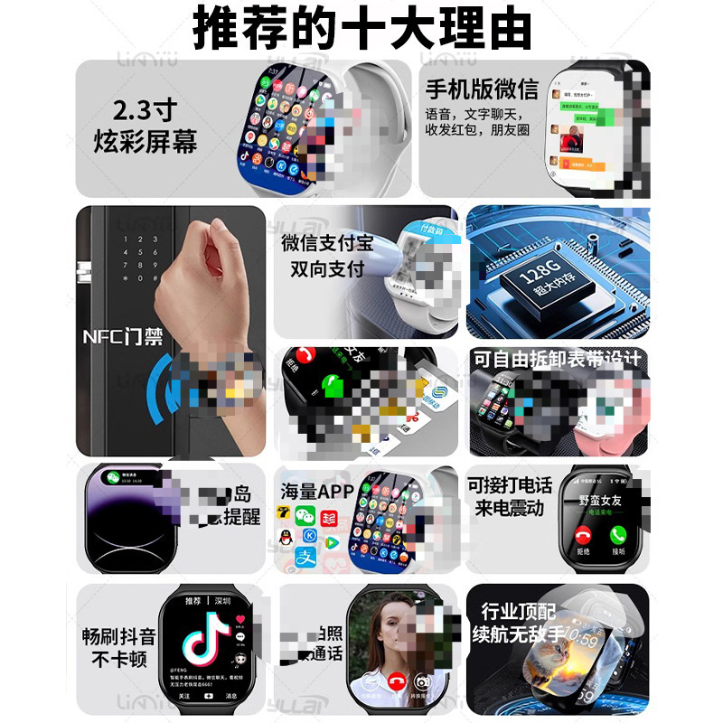 The 2025 new smart children's smartwatch features a large screen, 5G full-network WiFi, and supports NFC multi-functional positioning Application Scenario