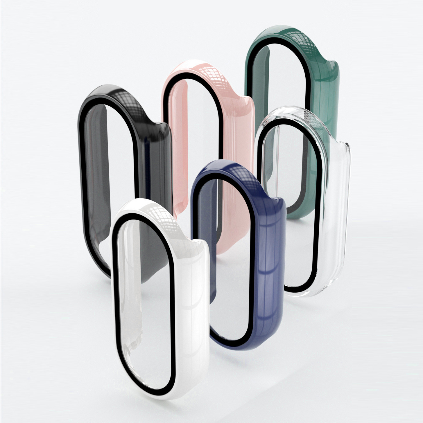 Applicable xiaomi Band 10 protective case, Xiaomi 9/8 Watch 8pro protective case, one-piece case tempered film watch case details Picture