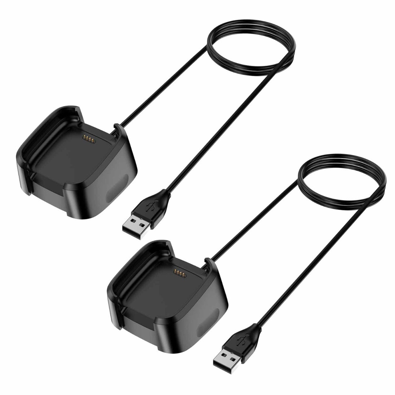 Factory direct sales fitbit versa 2 smartwatch charger, charging base, charging cable, USB full figure