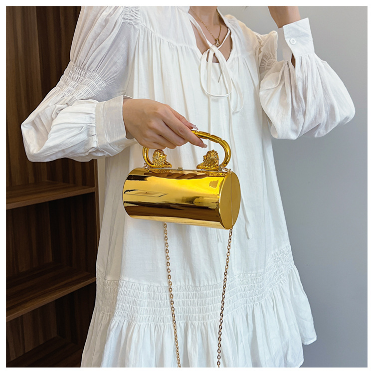 2025 New cross-border crossbody bag, trendy foreign trade handbag, acrylic bag, high-end quality chain bag Specification drawing