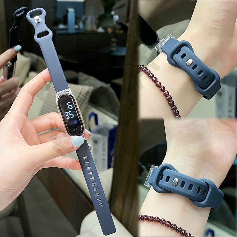 Suitable for Xiaomi Band 3456789 generation NFC universal silicone 8-shaped buckle transparent case/quick-release connector style wristband Application Scenario