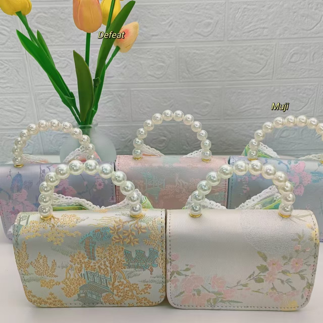 Pearl handbag, traditional Chinese style children's bag, new Chinese style ancient style little girl princess bag, chain bag, crossbody bag, accessory bag details Picture