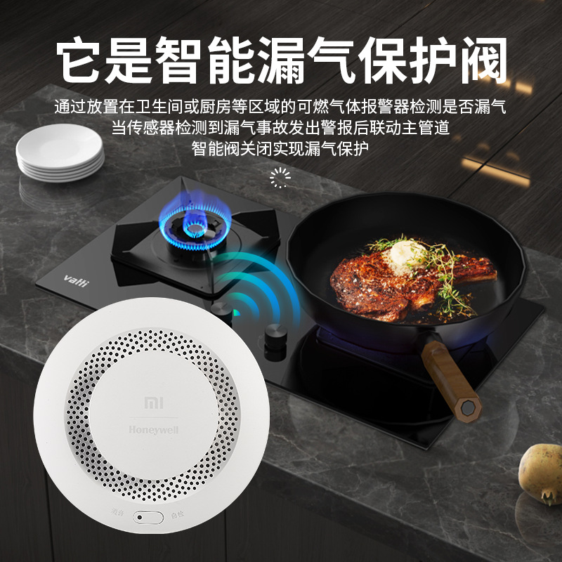 Shuixiang has been connected to the Mi Home smart water leakage protection valve, water immersion guard sensor, gas alarm and self-closing valve leakage Specification drawing
