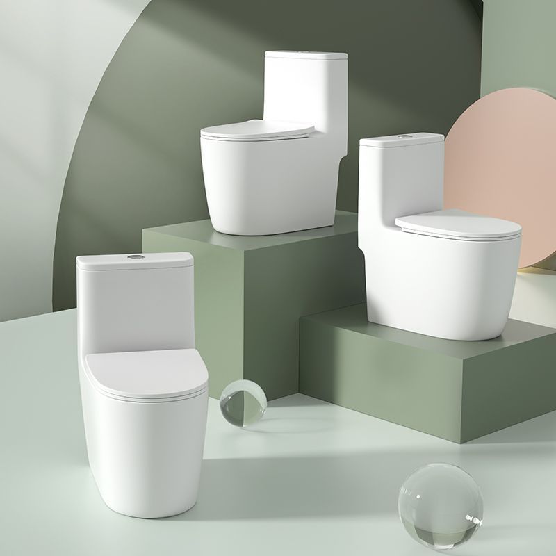 Toilet seat, household small-sized apartment siphonic type hotel engineering manufacturer wholesale, water-saving, silent and hygienic details Picture