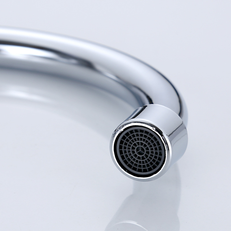 Copper washbasin, kitchen sink faucet, cold and hot double-hole countertop basin, washbasin, kitchen sink faucet, bathroom cold and hot water faucet Application Scenario