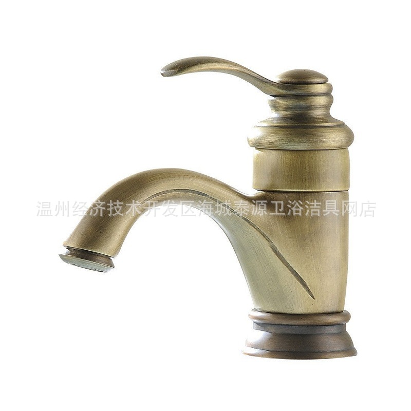 European-style antique washbasins and faucets, retro bathroom cabinets, washbasins and faucets, cross-border Amazon factory export wholesale Item Picture