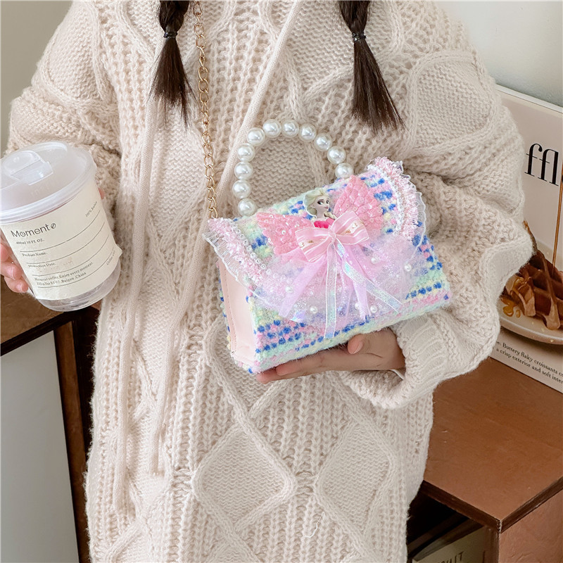 New children's bags, fashionable little chanel-style princess bags, cute handbags for little girls, crossbody bags for babies, a trend of Internet celebrities Application Scenario