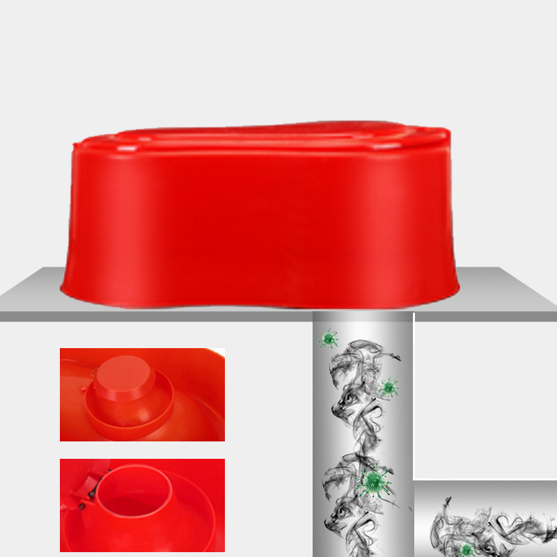 Temporary plastic toilet, squat toilet, simple toilet, plastic sitting toilet, temporary large squat toilet for construction site Specification drawing