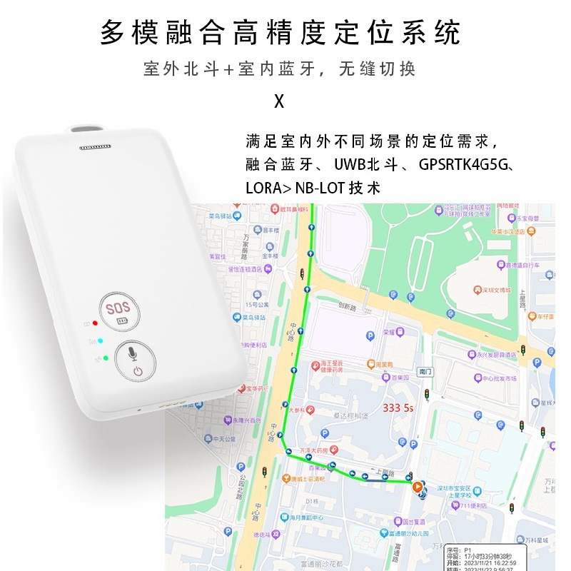 4G smart electronic ID card, student positioning, attendance at work, personnel management, positioning, alarm, SOS smart ID card Application Scenario