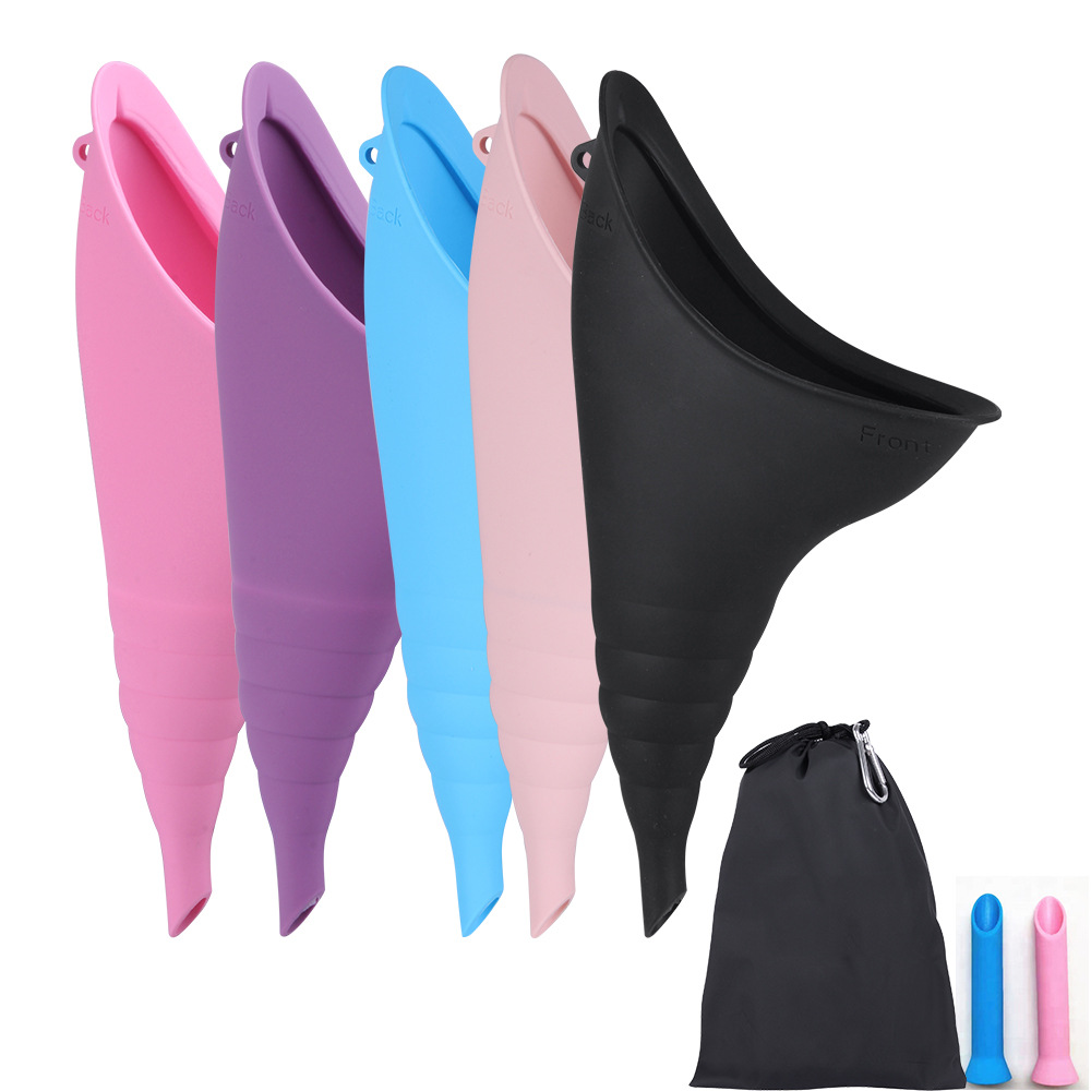 A new cross-border best-selling silicone women's standing urinal and outdoor portable foldable urinal set full figure